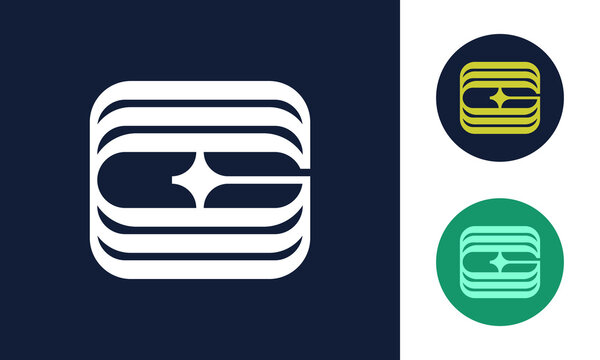 Triple line G logo with Sparkling Symbol