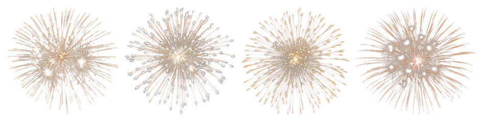 Naklejka premium Vibrant fireworks display celebration