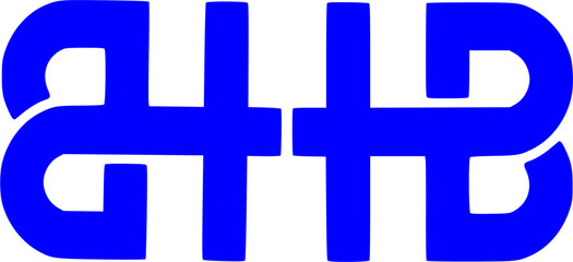 Obraz premium Its clean, blocky geometry makes it highly versatile for corporate branding, technology firms, or architectural design.