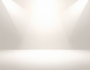 Bright Empty Stage with Soft Spotlights for Creative Presentations