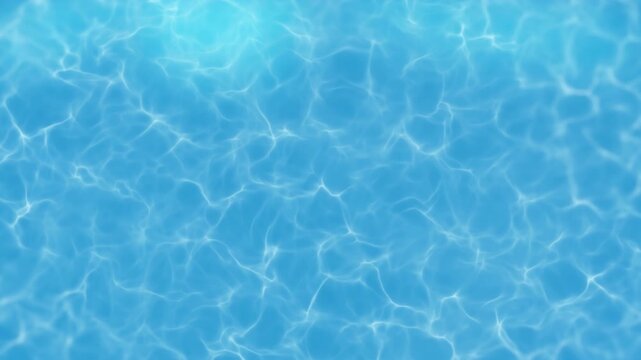 Clear water with moving waves captured in four frames, showing the vibrant blue colors at noon in an outdoor setting