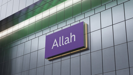 A professional business signpost on a travel building wall displays a no parking sign concept to provide clear direction near the airport and hospital