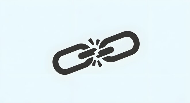 Broken chain link icon symbolizing freedom