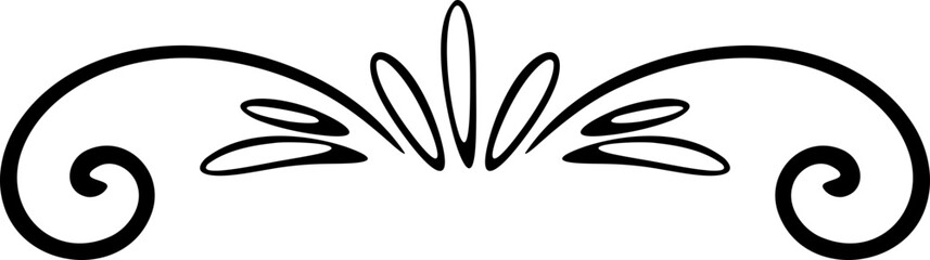 Obraz premium Vector decorative border design element