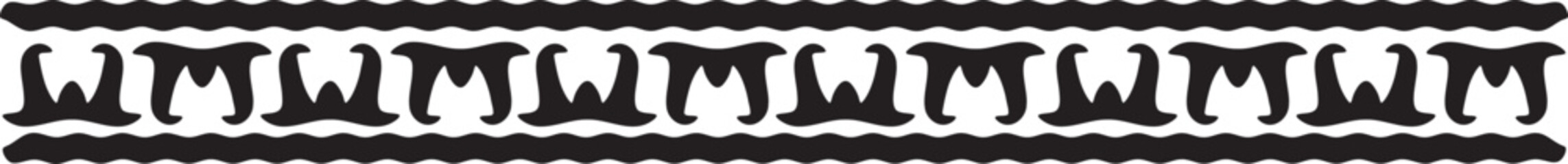 Set of abstract decorative borders vector