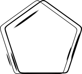 Vector pentagon icon
