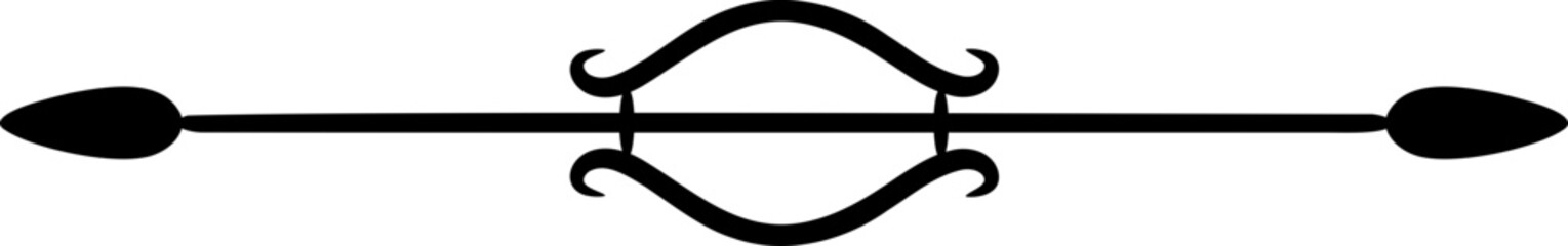 Vector decorative divider line