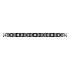 Fototapeta premium Flower ornamental frame top