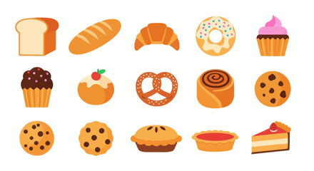 Bakery products bread pastries and desserts