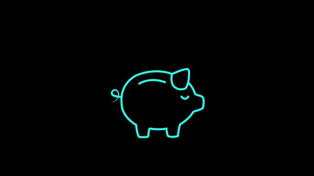 piggy bank business standing on a pile of coins concept. Concept of financial literacy, banking security, pension.