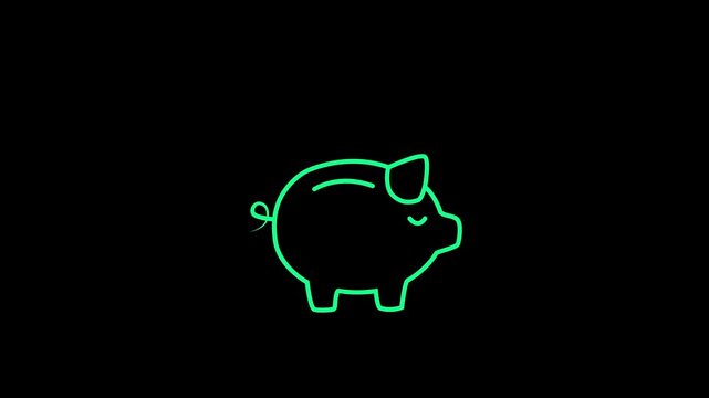 piggy bank business standing on a pile of coins concept. Concept of financial literacy, banking security, pension.