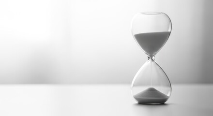 Time Passing Through Glass Hourglass