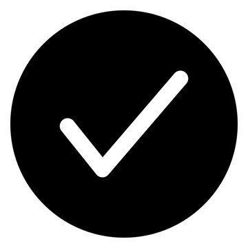 Check mark flat icon