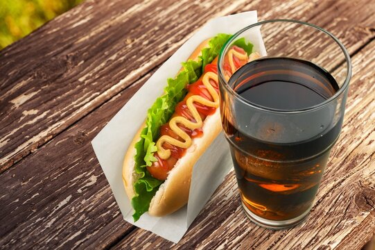 Tasty fresh fast food Hot Dog