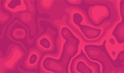 Vibrant Magenta Pink Abstract Fluid Blobs Pattern &ndash; Modern Warm Gradient Organic Seamless Vector Background in Hot Pink Tones 