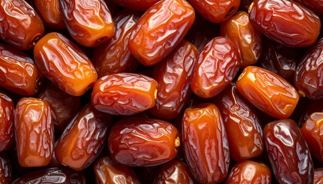 Pile of Fresh Dates - A Sweet and Healthy Treat.