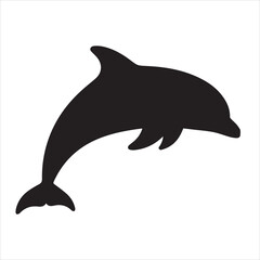 Fototapeta premium dolphin isolated on white background