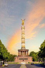 Naklejka premium Siegessäule, Ausblick, Berlin, Tiergarten, Deutschland 