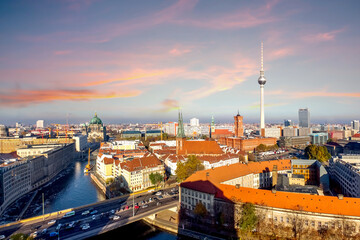 Obraz premium Fernsehturm, Berlin, Deutschland 