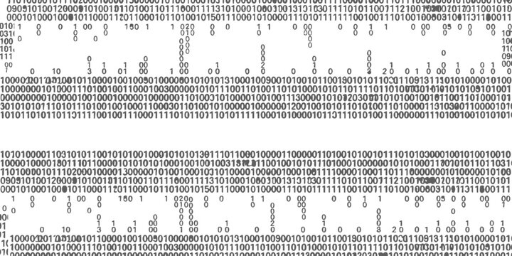 Digital falling binary code background with cyber stream typography pattern vector illustration.