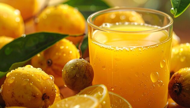 Fresh marula juice macro