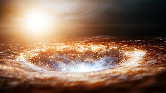 Celestial Vortex: A mesmerizing cosmic spectacle unfolds, showcasing a swirling galaxy or nebula, with a captivating vortex at its heart, radiating an ethereal glow.