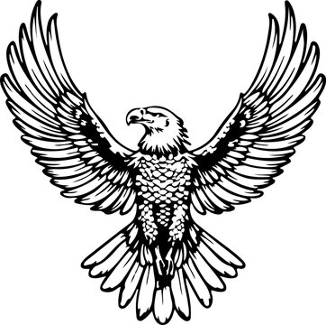 eagle with wings