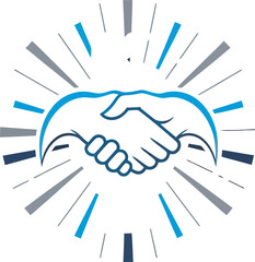 Fototapeta premium Kos logo variations with handshake and globe elements