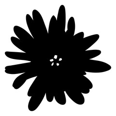 Stamen flower detailed silhouette © Vexels