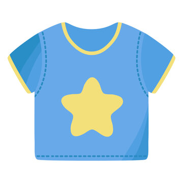 T shirt tee shirt star flat