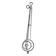 Naklejka premium Tambura stroke