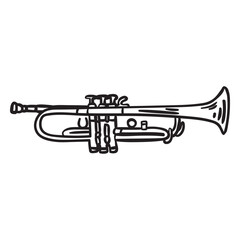 Sound music trumpet stroke © Vexels
