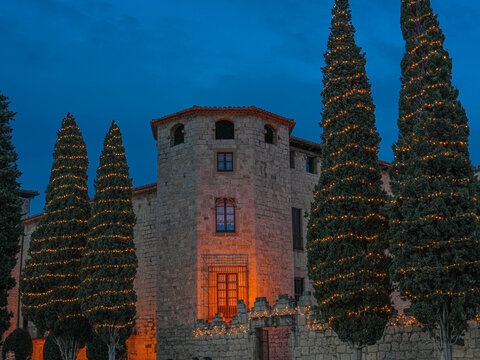 View of Sant Cugat monastery