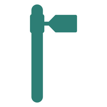 Gradening tool broad axe silhouette