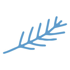 Obraz premium Winter branch flat