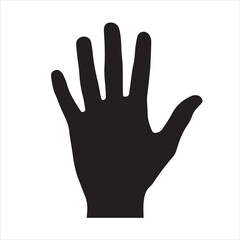Obraz premium Open Hand Gesture Icon