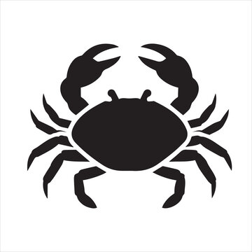 Crab Silhouette Marine Animal Icon