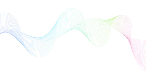 Modern Wave Line Design, Dynamic Flowing Curve Background for Digital and Corporate Use.