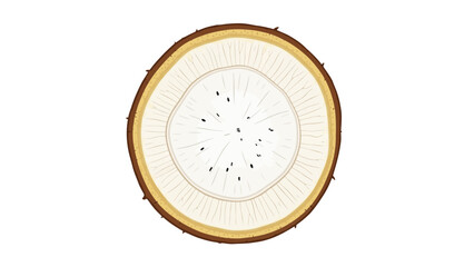 Cut open passion fruit.