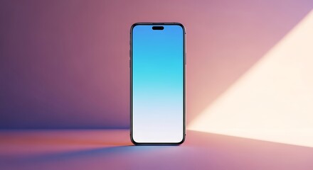 Smartphone with gradient screen display