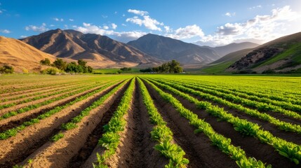 Transforming Arid Desert Landscape Into Thriving Agricultural Fields