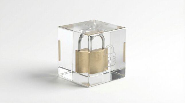 Secure Storage, Digital Encryption, Information Privacy, Cyber Protection Concept