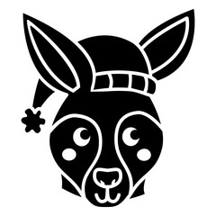 Australian red kangaroo silhouette © Vexels