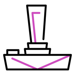 Retro joystick colored stroke © Vexels