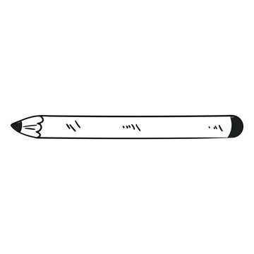 Hand drawn pencil stroke