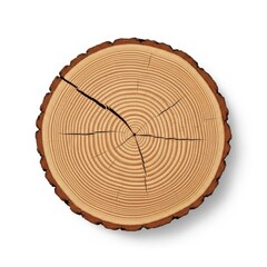 Obraz premium Close-up view of a tree stump showcasing its intricate growth rings and natural patterns