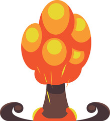 Bomb explosion cartoon icon. War boom symbol © MicroOne