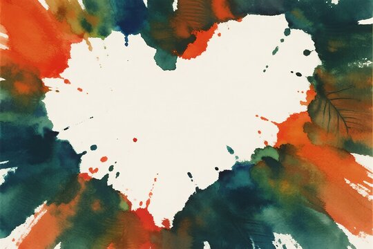 Abstract colorful paint splatter