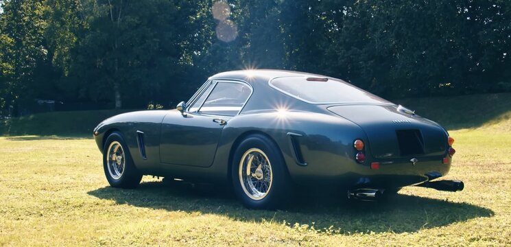 Ferrari 250 SWB, Legend super sports car. Retro photo.