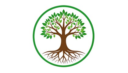 Obraz premium Tree of Life Symbol - Growth, Connection, and Environmental Harmony.